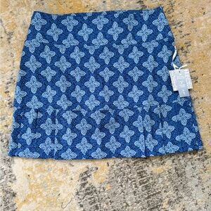 Blue Patterned Women's Blue Patterned Golf & Tennis Skort, NWT